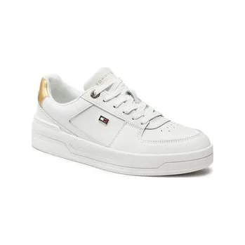 Dámské tenisky Tommy Hilfiger Sneakersy Essential Basket Sneaker Gold FW0FW08076 Écru 40