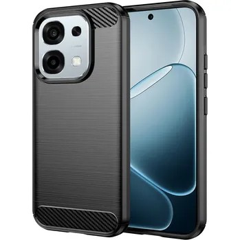 Pouzdro na mobilní telefon Techsuit carbon silikonové pouzdro pro Oppo A6 Pro 4G/5G černé