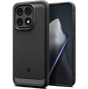 Pouzdro na mobilní telefon Spigen Rugged Armor odolný zadní kryt pro Xiaomi 15T černý
