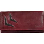 Dámská kožená peněženka 6011/T bordo + černá, Lagen
