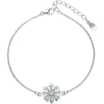 Náramek MOISS stříbrný náramek KVĚTINA