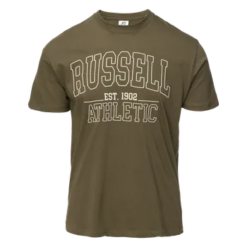 Pánské tričko Pánské Tričko s krátkým rukávem RUSSELL ATHLETIC A25-705-2 M000285111 – Olivová M