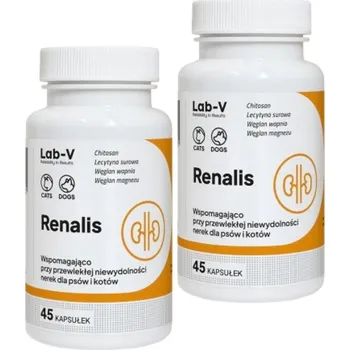LAB-V Renalis - Podpora při chronickém selhání ledvin pro psy a kočky 2x45 kapslí