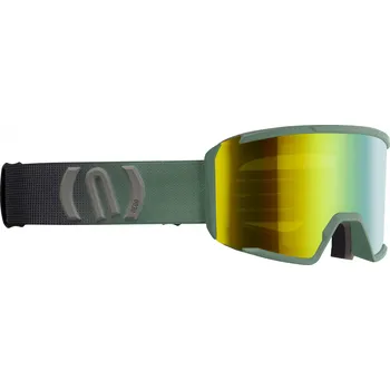 NEON SKI GOGGLES K2 ARMY GREEN MIRROR GOLD BRONZE S3