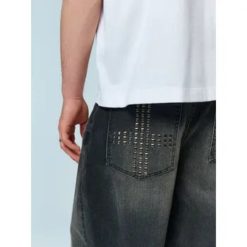 Pánské kalhoty Džíny baggy - L - House - černá - 721KC-99J