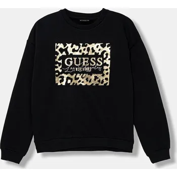 Chlapecká mikina Dětská bavlněná mikina Guess J5BQ00.KAV34.9BYA černá 99X, vel. 147-157