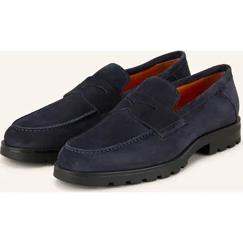Pánské mokasíny Santoni Pánské Mokasíny Typu Penny, tmavě modrá, 42