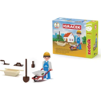Figurka efko Igráček Zedník - figurka s motúčkem a nářadím