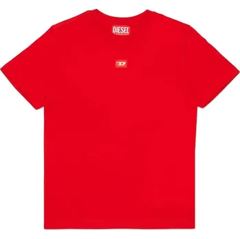 Dětská móda Dětské bavlněné tričko Diesel TXDIEGO T-SHIRT J02501 červená 29X, vel. 175