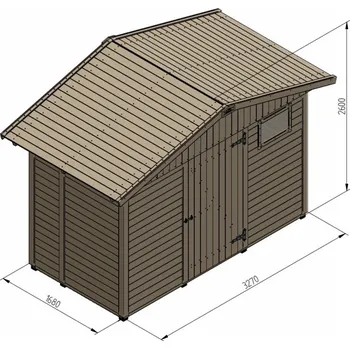 Zahradní domek Zahradní domek HEROLD A3317 4,7 m2