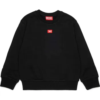 Chlapecká mikina Dětská bavlněná mikina Diesel SXGIN OVER SWEAT-SHIRT J02629.0GEAD černá 99X, vel. 156