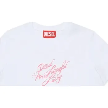 Chlapecké tričko Dětské bavlněné tričko Diesel TRIPIT T-SHIRT J02597.0GRAI bílá 00X, vel. 144