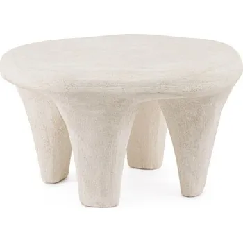 Konferenční stolek BIZZOTTO Odkládací stolek ALBIN bílý 66x60 cm 0747213