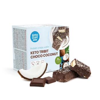 KetoDiet Keto Tribit Choco Coconut – křupavé sušenky (7 porcí)