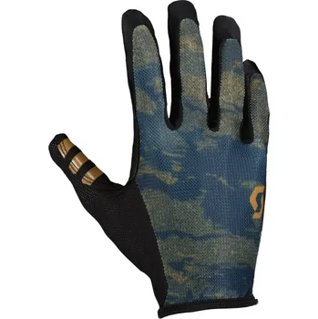 Cyklistické rukavice SCOTT Cyklistické rukavice dlouhoprsté - TRACTION LF - modrá/hnědá/černá