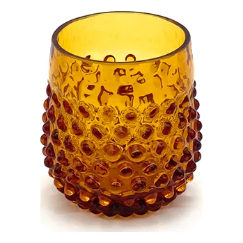 Sklenice Sklenice 0,2l - Hobnail - Ananas - amber - II.jakost | 78063