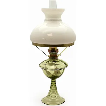 Petrolejová lampa Petrolejová lampa skleněná - lesní zelená - komplet 5 | 84741