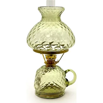 Petrolejová lampa Petrolejová lampa Lucie - Káro - lesní zelená - komplet 1 | 84869