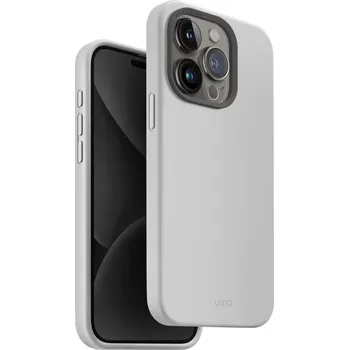 Kryt na mobil UNIQ Lino Hue MagClick ochranný kryt na iPhone 15 Pro, Chalk grey