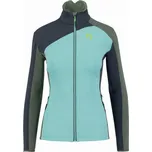 Dámská mikina KARPOS W Federa Full-Zip Fleece, Aqua Sky/Black Sand/Thyme velikost: XL