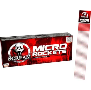 Zábavní pyrotechnika Pyrotechnika Scream rocket micro (Pískající Raketky) 12ks