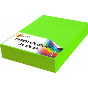 Barevný papír Barevný papír A4 80g neonově zelený fluo v2 500 listů