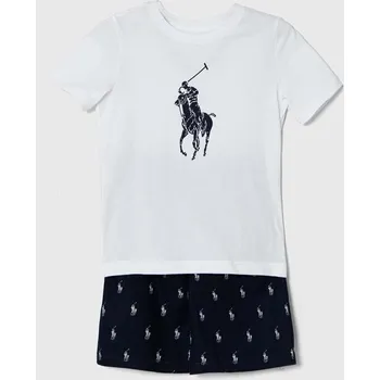 Pánské pyžamo Dětské bavlněné pyžamo Polo Ralph Lauren 9P0141 námořnická modř 59X, vel. 144-149