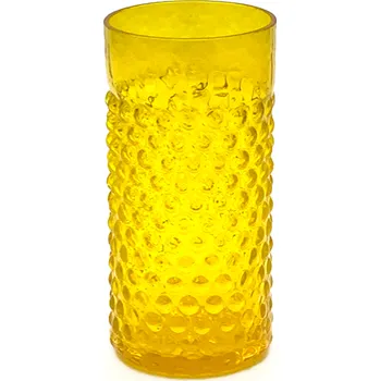 přísavka na sklo Sklenice Long 0,3l - Hobnail - Ananas - žlutá | 81242