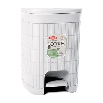 Odpadkový koš Koš odp.20l pedál.bílý DOMUS, 31x27x38cm, plast