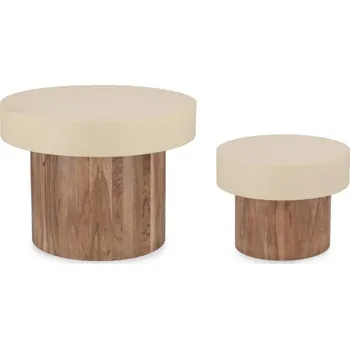 Konferenční stolek BIZZOTTO Set konferenčních stolků ANAYA hnědý