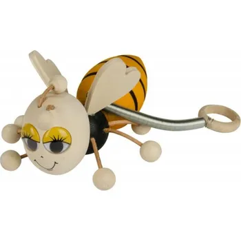 Dřevěná hračka Dřevěná včela na pružině
