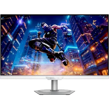 Monitor GIGABYTE LCD - 27" Gaming monitor M27UP ICE, SS IPS, 3840x2160 UHD, 160Hz, 1000:1, 350cd/m2, 1ms, 2xHDMI, 1xDP, bílá