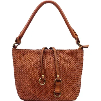 Kabelka Kožená kabelka přes rameno VS 008 hnědá