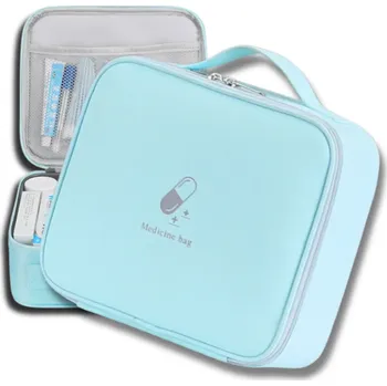 Lékárnička Cestovní lékárnička a organizér, modrá, syntetický materiál, 25x20x14 cm