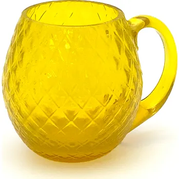 přísavka na sklo Půllitr 0,5l - Káro - žlutá | 81208