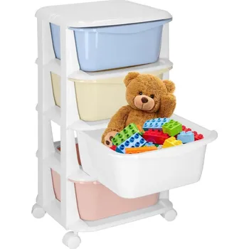 Skladový kontejner Skříňka na kolečkách 4 zásuvky SPRINGOS HA0214