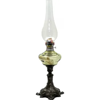 Petrolejová lampa Petrolejová lampa s cínovou nohou - lesní zelená | 87823