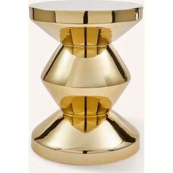 Konferenční stolek Polspotten Odkládací Stolek Zig Zag, zlatá