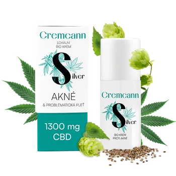 Pleťový krém CREMCANN SILVER 1 300 mg LOKÁLNÍ BIO KRÉM PRO PROBLEMATICKOU PLEŤ