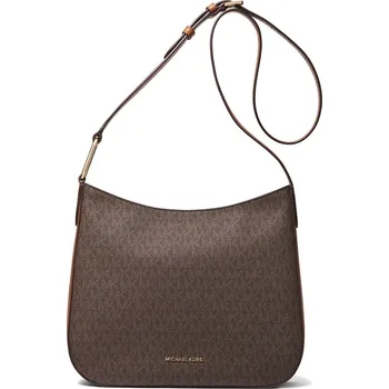 Michael Kors Kabelka Kensington Large Signature Logo Crossbody Bag Brown Acorn