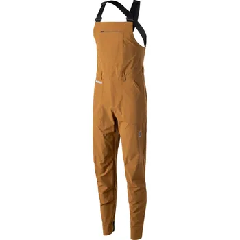 Cyklistické kalhoty SCOTT Cyklistické kalhoty dlouhé s laclem - SCO BIB PANTS M'S TRAIL TUNED - hnědá