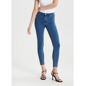 Dámské džíny Sinsay - Džíny skinny se středně vysokým sedem - modrá - 1490B-55J - 1490B-55J-36