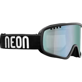 NEON SKI GOGGLES FORCE BLACK-WHITE MIRROR ACCIAIO S3