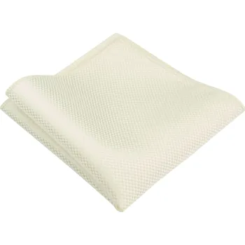 Látkový kapesník Smetanový (ecru) pánský kapesníček s jemnou strukturou