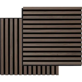 Obklad Fibrotech Akustický obkladový panel Square, MDF, 520 × 520 × 22 mm, vlašský ořech 2344639
