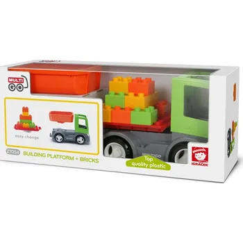 ostatní stavebnice efko MultiGO 1+2 Stavební deska - Igráčkovo auto, 2 nástavby, kostky, poškozený obal