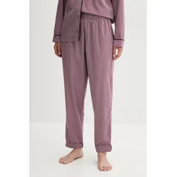 Dámské pyžamo Bavlněné pyžamové kalhoty United Colors of Benetton 4MYG3F00M burgundské 83X, vel. S