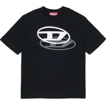 Chlapecké tričko Dětské bavlněné tričko Diesel TVALE OVER T-SHIRT J02601.00YI9 černá 99X, vel. 144