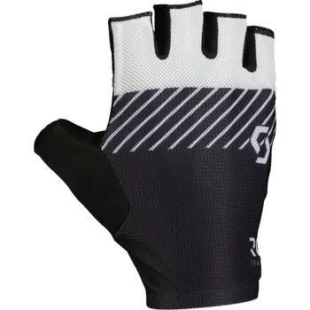 Cyklistické rukavice SCOTT Cyklistické rukavice krátkoprsté - RC TEAM SF - bílá/černá