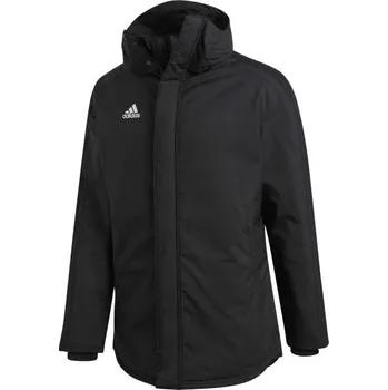 Pánská fotbalová bunda adidas STADIUM PARKA 18 S Černá, Bílá